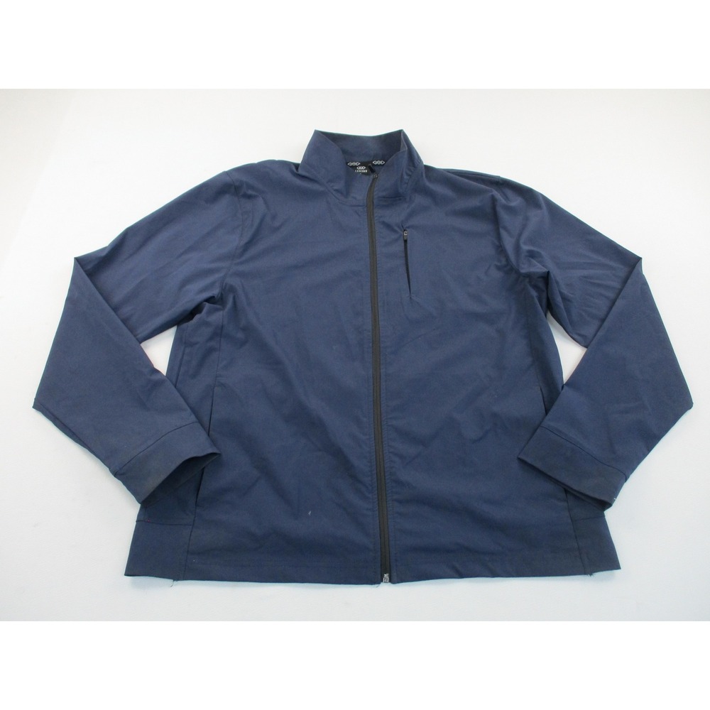LEG3ND Full Zip Jacket Mens Large Navy Blue Performance Lightweight Windbreaker